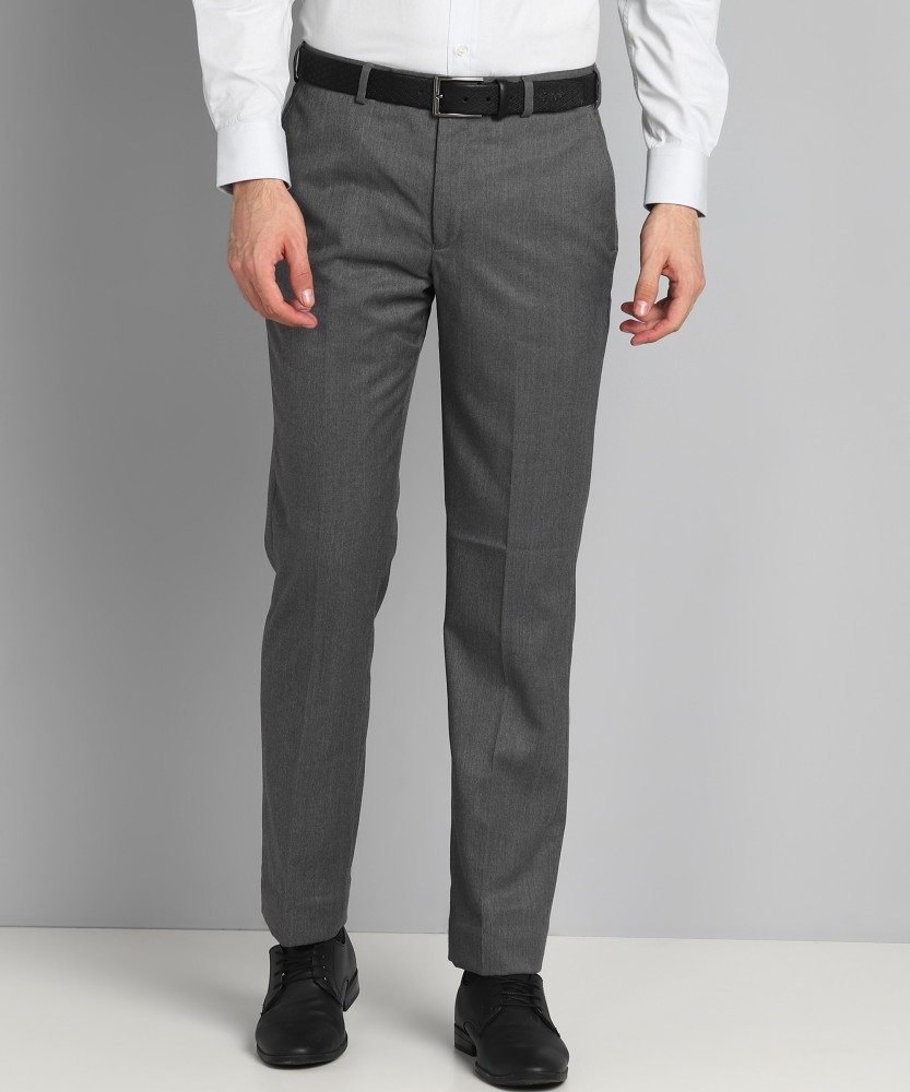 Buy PARK AVENUE Solid Polyester Viscose Slim Fit Mens Work Wear Trousers   Shoppers Stop