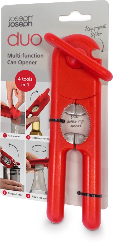 Can opener DUO, red, Joseph Joseph 