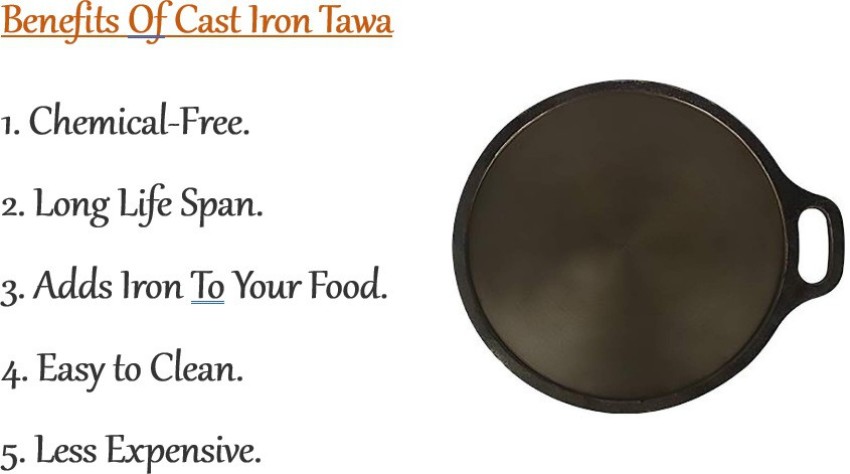 VSVS Cast Iron Tawa,Roti,Dosa 12 Inches, 1.5KG [ pack of 1 ] Tawa 30 cm  diameter Price in India - Buy VSVS Cast Iron Tawa,Roti,Dosa 12 Inches,  1.5KG [ pack of 1 ]