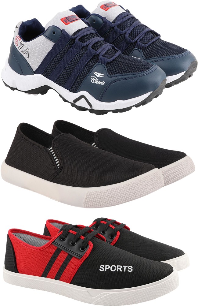 Buy BRUTON Combo Pack of 2 Pair of Shoes For Men  Grey  Blue  Online at  Best Prices in India  JioMart