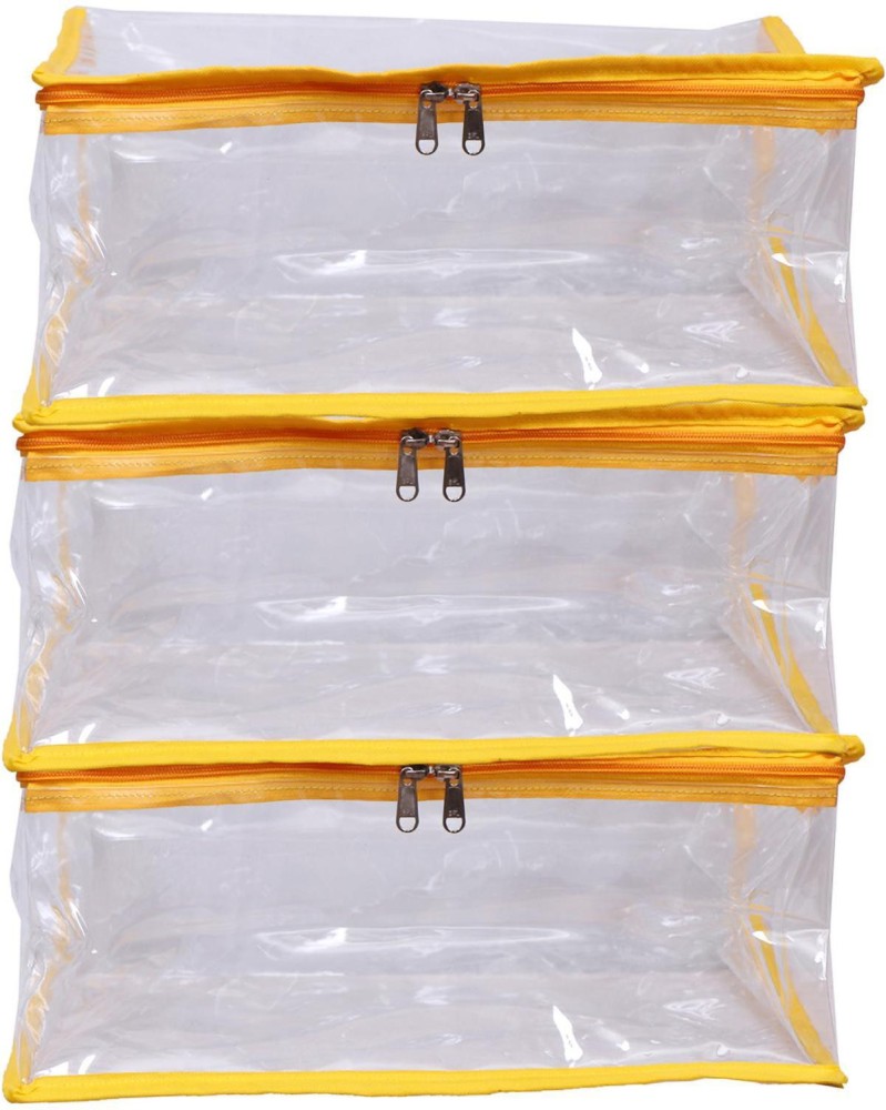 Buy RIDDHI BAG Multipurpose Transparent Storage Bag for Clothes for Sarees,  Clothes, Lehenga, Blankets, Bedsheets Big size (Transparent) (Pack of 4 )  Online at Best Prices in India - JioMart.