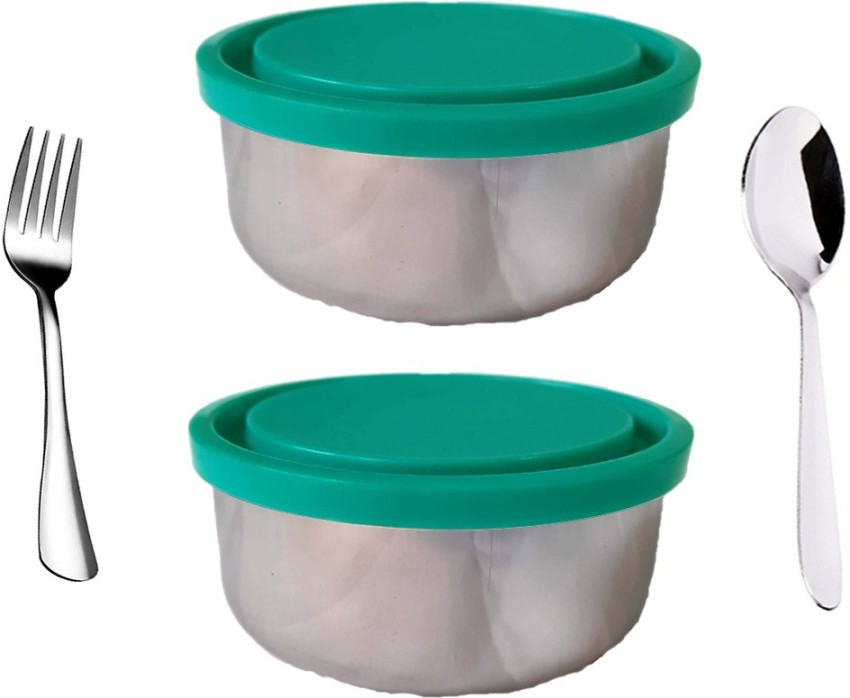 Mira Set of 3 Stainless Steel Lunch Box and Food Storage Containers, Multi