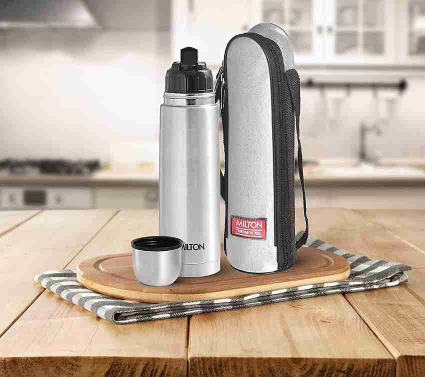 Vacuum Flask Of Stainless Steel 24 Hr Hot/ Cold Insulation 1000 ML With  Flip Lid