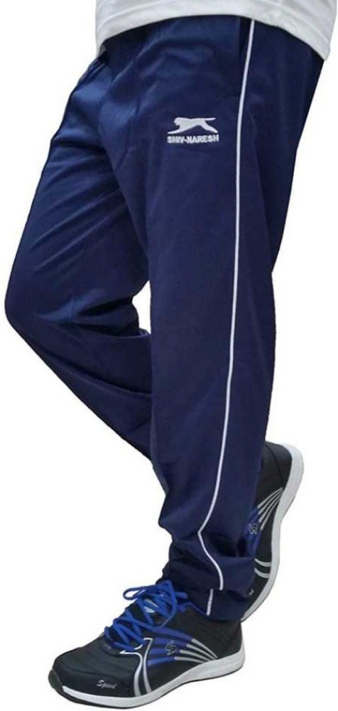 Blue Lower Shiv Naresh Mens Loose Fit Track Pants For Casual Wear