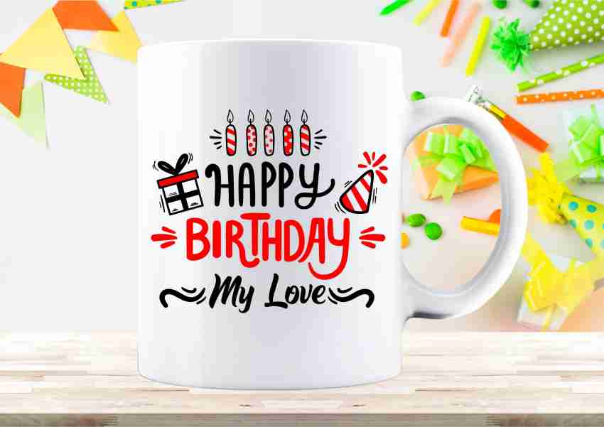 Buy TrendHub Love Designer Printed Coffee Mug