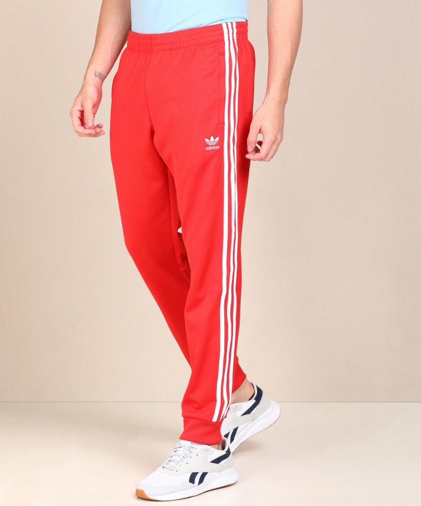 adidas 3D Trefoil 3Stripes Track Pants  Red  adidas India