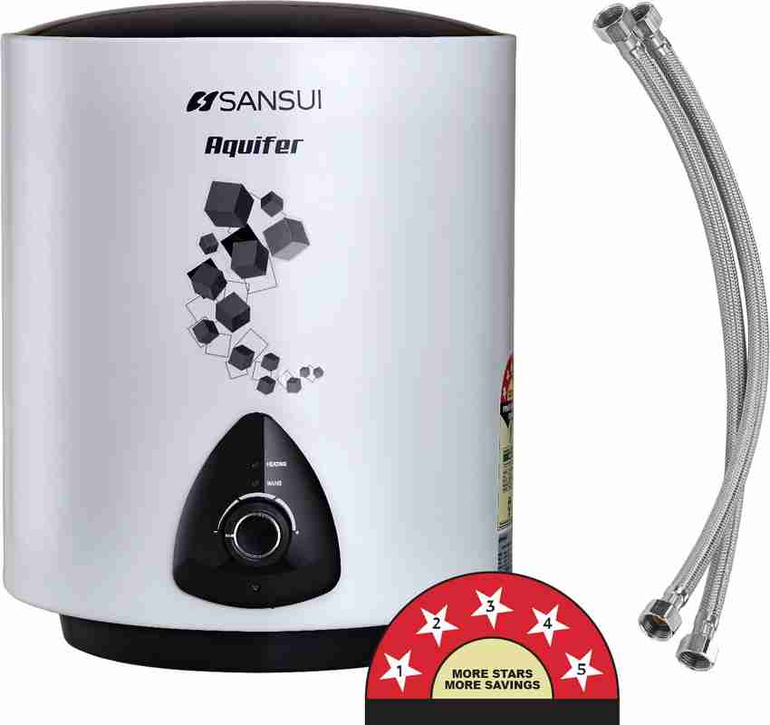 Sansui 15 L Storage Water Geyser with Pipes (SANG01, Sheen White) Price in  India - Buy Sansui 15 L Storage Water Geyser with Pipes (SANG01, Sheen  White) online at Flipkart.com