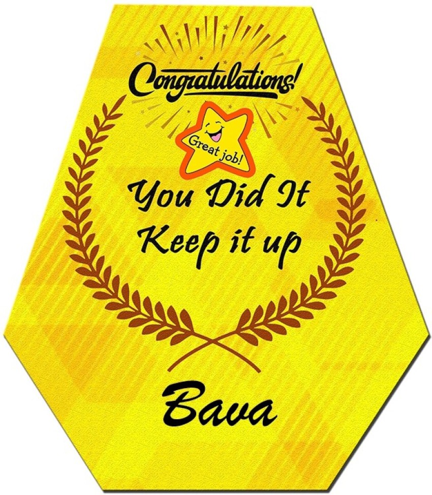 Midas Craft Congratulations Bava …. Gift Well Done Quote Greeting ...