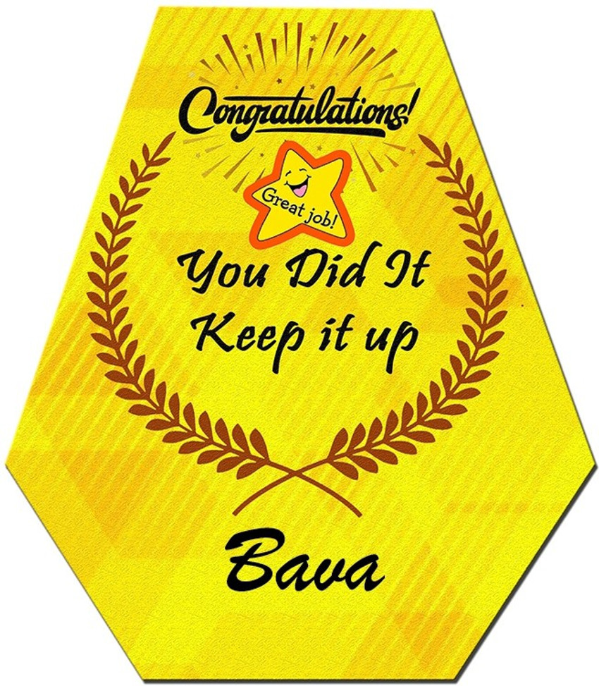 Midas Craft Congratulations Bava …. Gift Well Done Quote Greeting ...