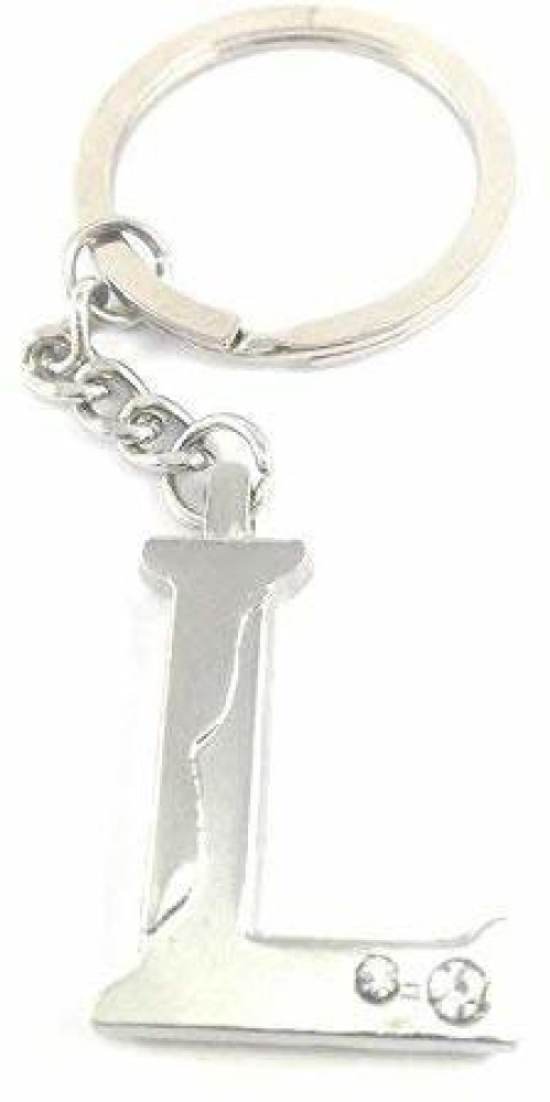 V E Alphabet Letter S Metal Silver Key Ring for Men and Women Key