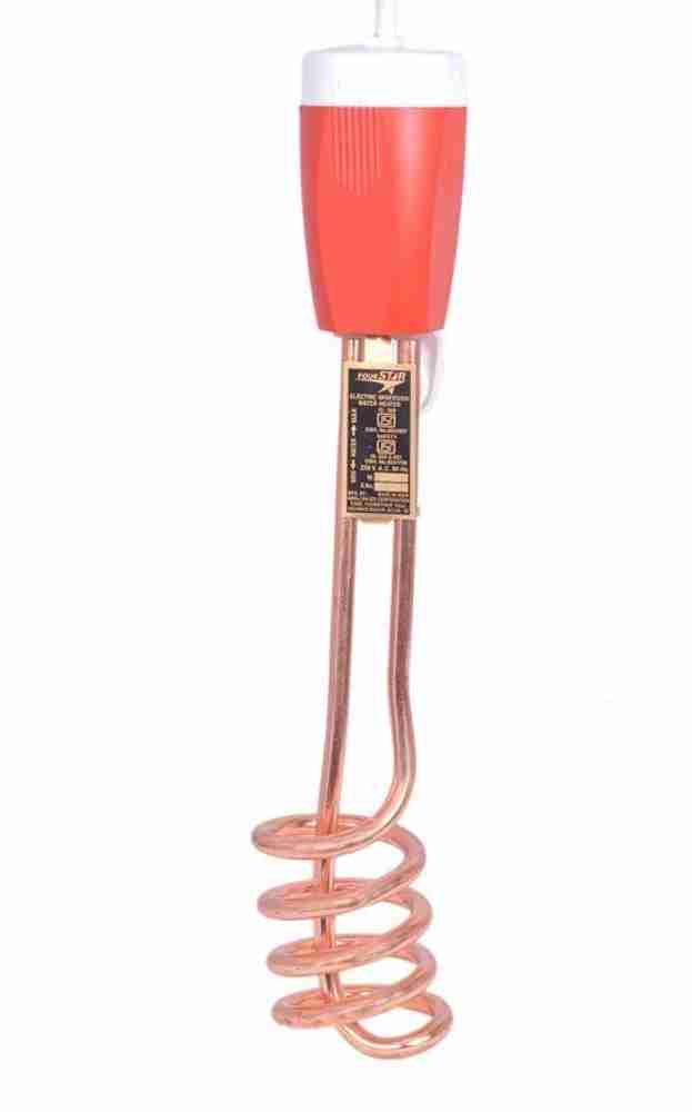 FOUR STAR FS-1500 WATER PROOF u0026 SHOCK PROOF COPPER 1500 W Shock Proof Immersion  Heater Rod Price in India - Buy FOUR STAR FS-1500 WATER PROOF u0026 SHOCK PROOF  COPPER 1500 W