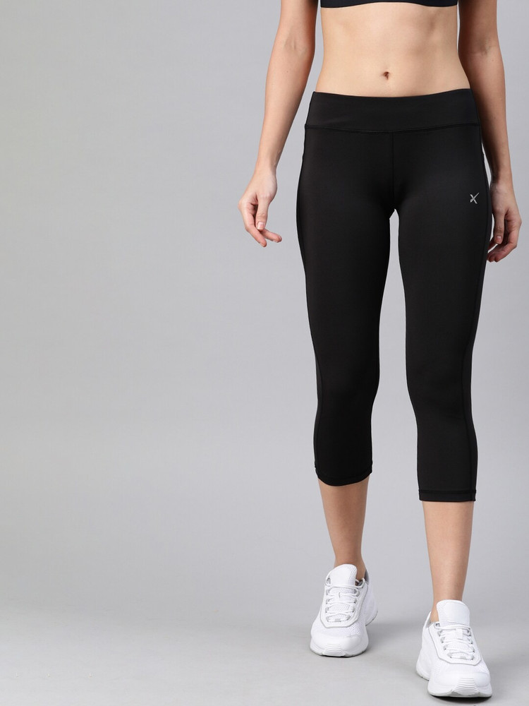 Hrithik Roshan Solid Women Black Tights 