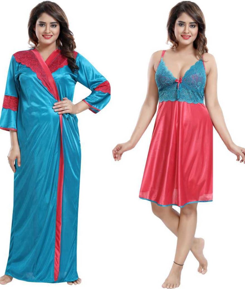 satin nighty flipkart