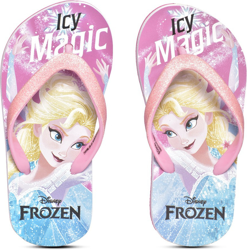 Girls frozen flip hotsell flops