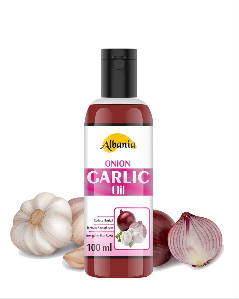 ALBANIA Onion Garlic for Hair growth & Hair Fall Control Hair Oil - Price  in India, Buy ALBANIA Onion Garlic for Hair growth & Hair Fall Control Hair  Oil Online In India,