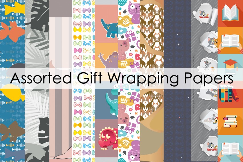 Buy CS Gift Wrapping Paper - Assorted Design & Colours Online at Best Price  of Rs 79 - bigbasket