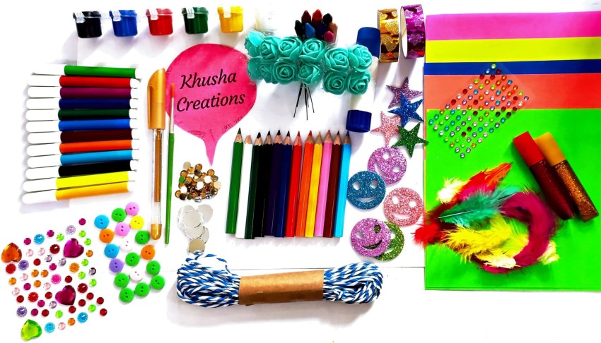 KHUSHA CREATIONS Decorative Material Kit / Art and Craft Kit ...