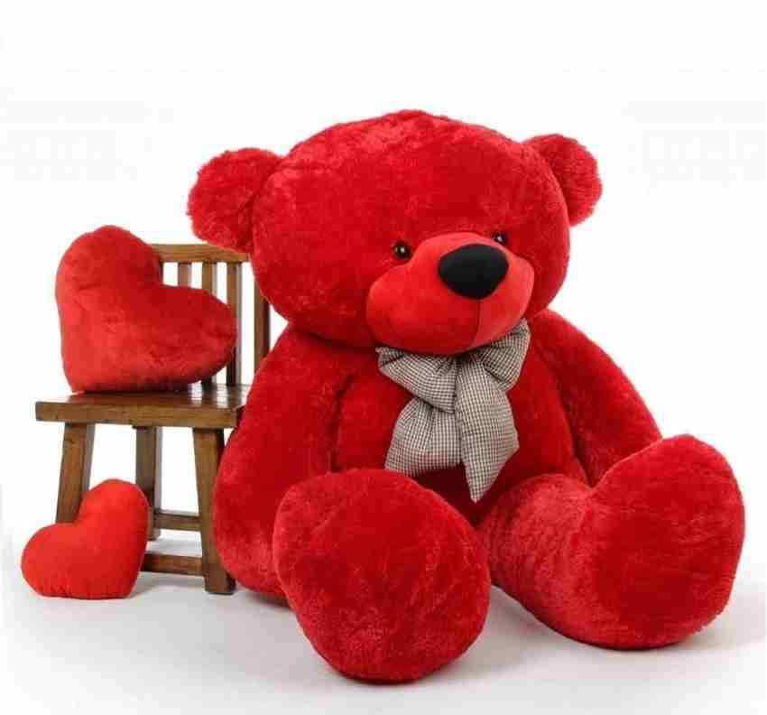 red colour big teddy bear