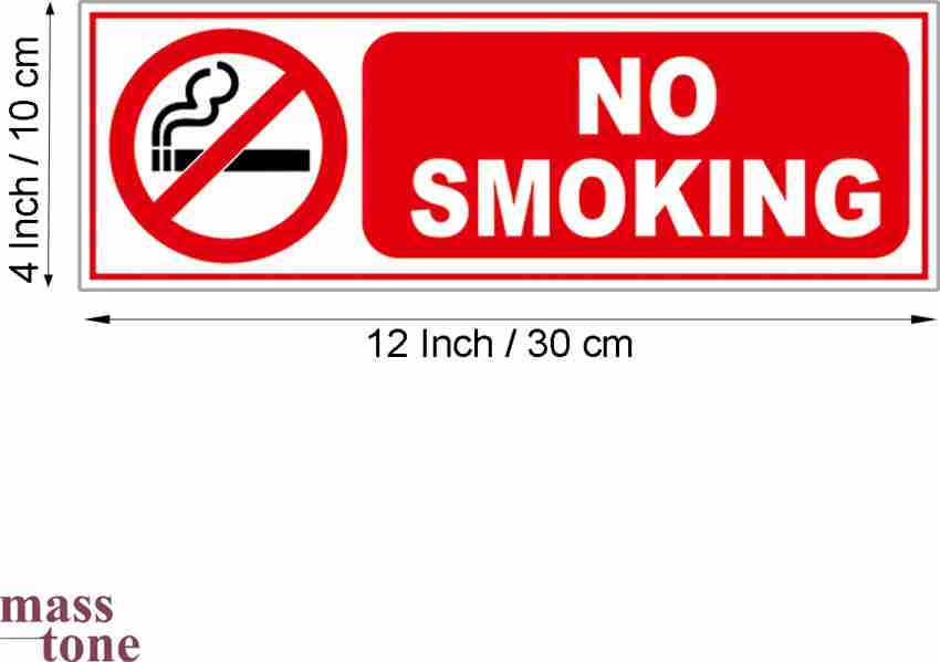 Masstone Car Parking Sign board 4 inch x 12 inch Emergency Sign