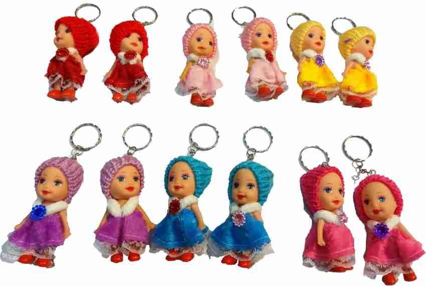 Baby Doll Keychain, Baby Doll Keyring for Girls & Boys - Set of 2,Stylish  Key Ring Gift for Girls,(Multicolor)