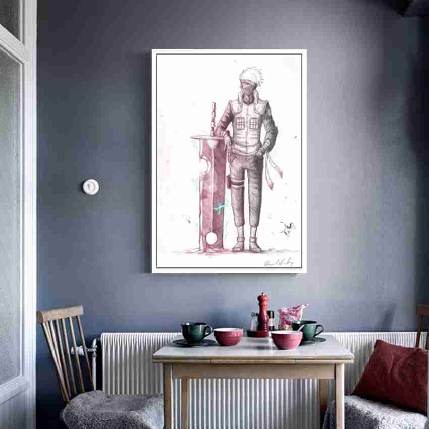  Kakashi Hatake Naruto Drawings Kakashi Hatake Anime Art Poster  Decorative Painting Canvas Wall Art Living Room Posters Bedroom Painting  20×30inch(50×75cm) : לבית ולמטבח