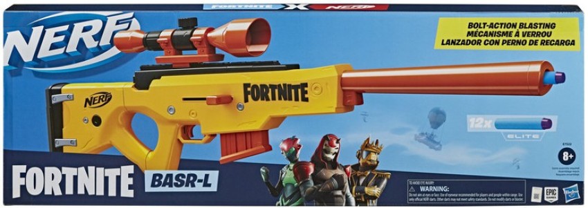 NERF FORTNITE BASR-L Sniper Rifle Dart Blaster, with Removable Scope, and  Clip $29.99 - PicClick