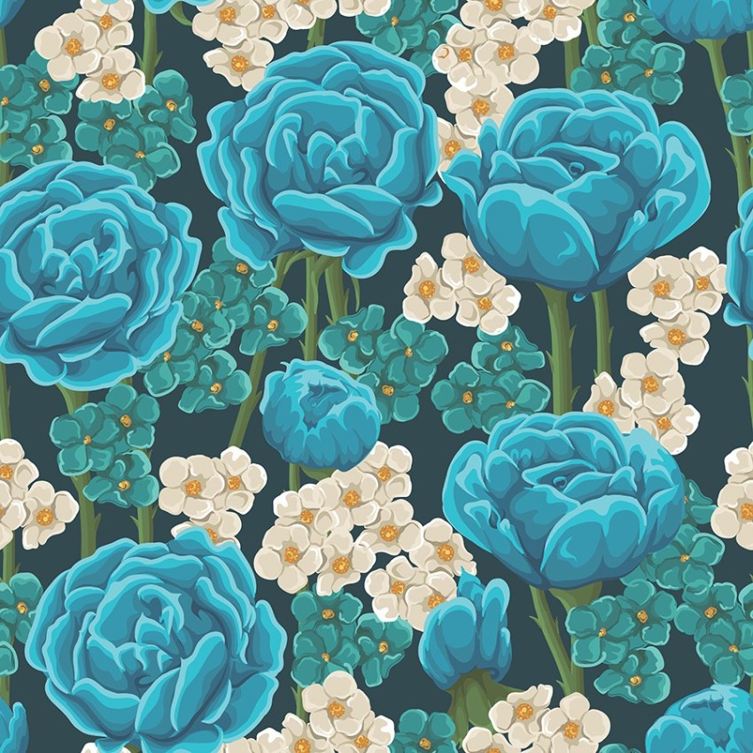 Giorgio Floral Wallpaper Azure  Teal M0716  Wallpaper from I Love  Wallpaper UK