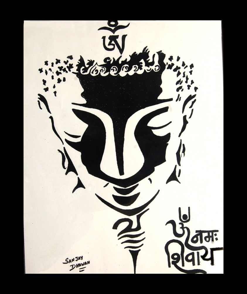 Lord Shiva Pencil  Graphite Sketch Art on Paper Drawing by Tony Sharma   Saatchi Art