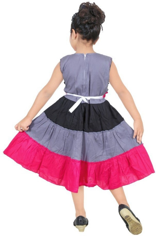 Buy N BAHUBALI Girls MidiKnee Length Casual Dress online  Looksgudin