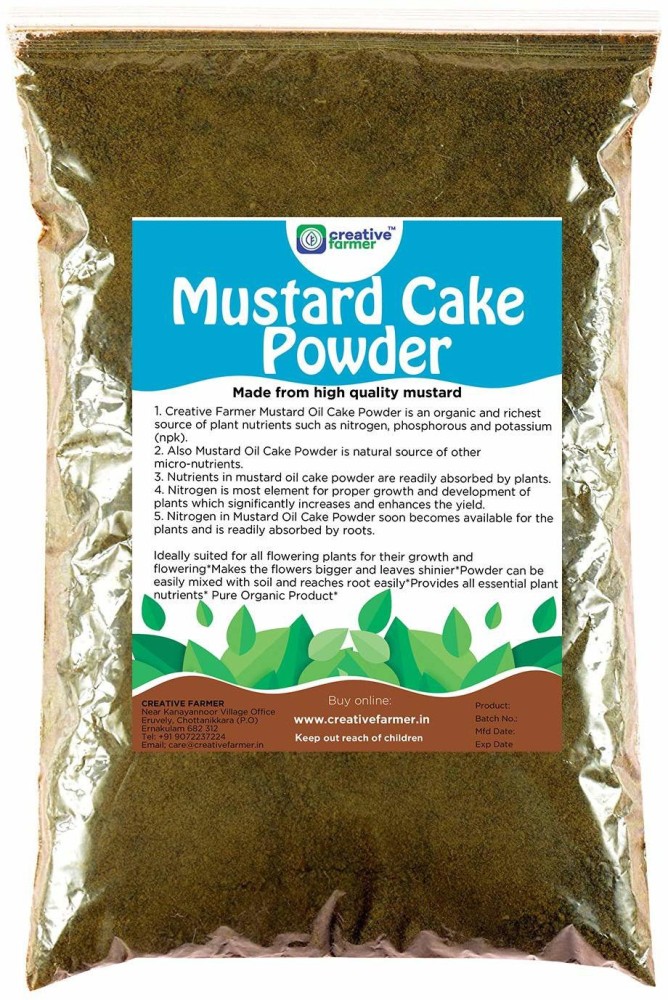 Shree JEE Mustard Oil Cake Powder 2kg | Organic Fertilizer for Home Garden