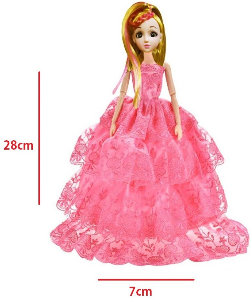 Little Joy Gorgeous Princess Doll Toy with 5 Sketch Pens and 1 ...