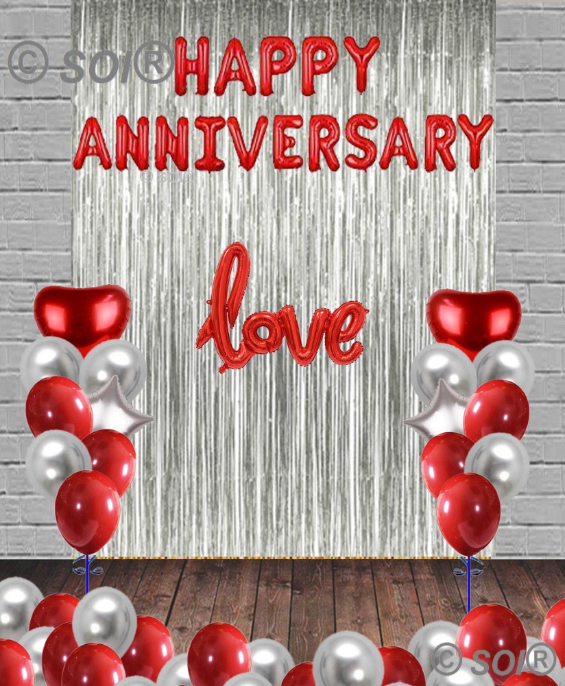 Flipkart.com | SOI Solid Happy Anniversary Foil with 50 HD ...