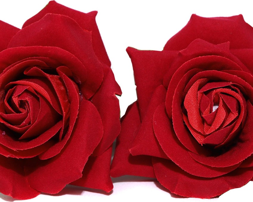 Fida Hair Clips  Pins  Buy Fida Ethinic Red Rose  White baby Flower Hair  Clip for Women Online  Nykaa Fashion
