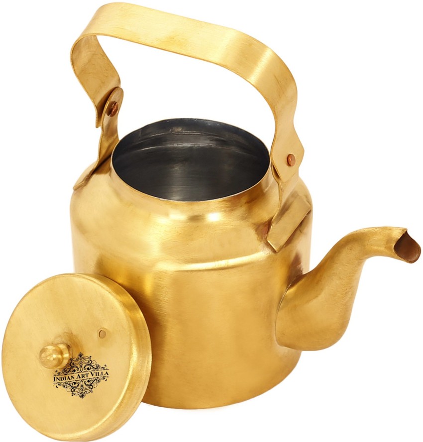 Indian Brass Kettle Serving Chai tea Pot Tableware Pot Traditional