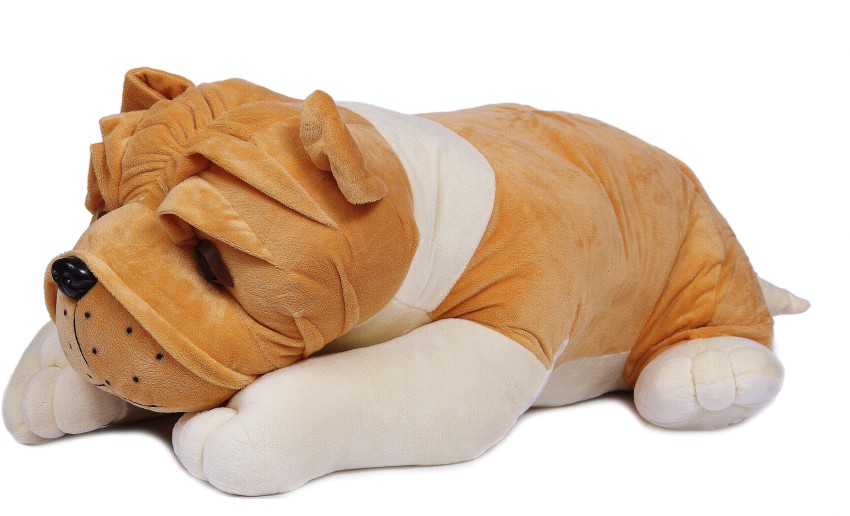 large stuffed bulldog