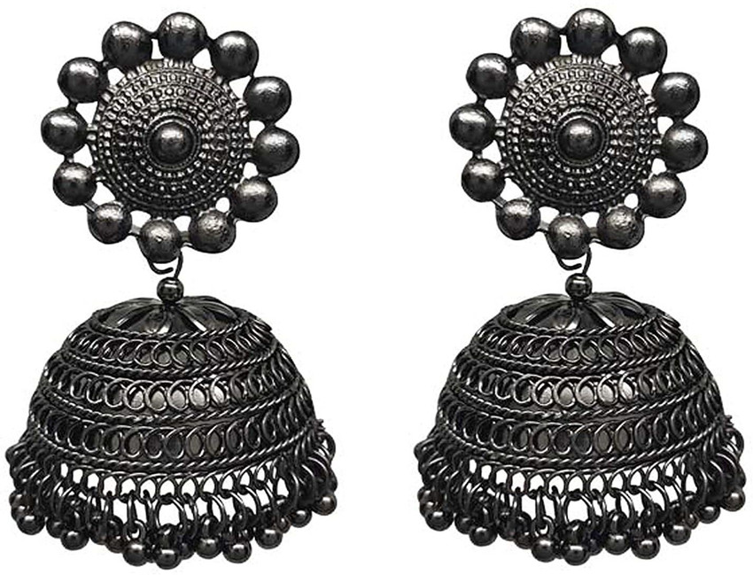 Flipkartcom  Buy Artist Wand Silver Jhumki Hanging Earrings Metal Jhumki  Earring Online at Best Prices in India
