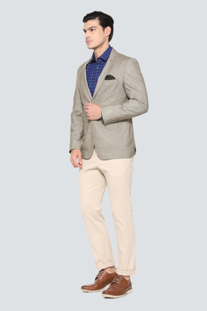 Buy Khaki Blazers & Waistcoats for Men by LOUIS PHILIPPE Online