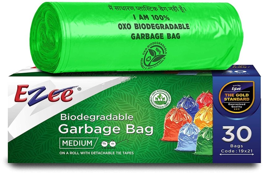 Black Ezee Plastic Garbage Bag - 19X21 Inch - medium, 19*21 (inch)