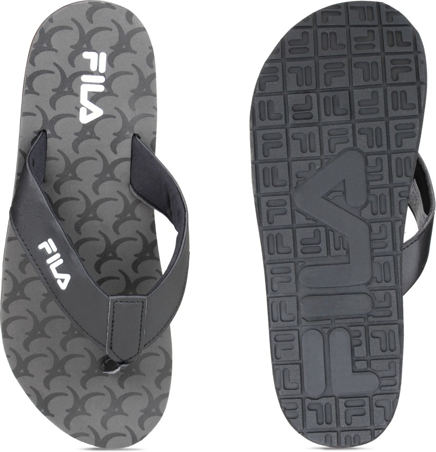 Fila flip flops discount black