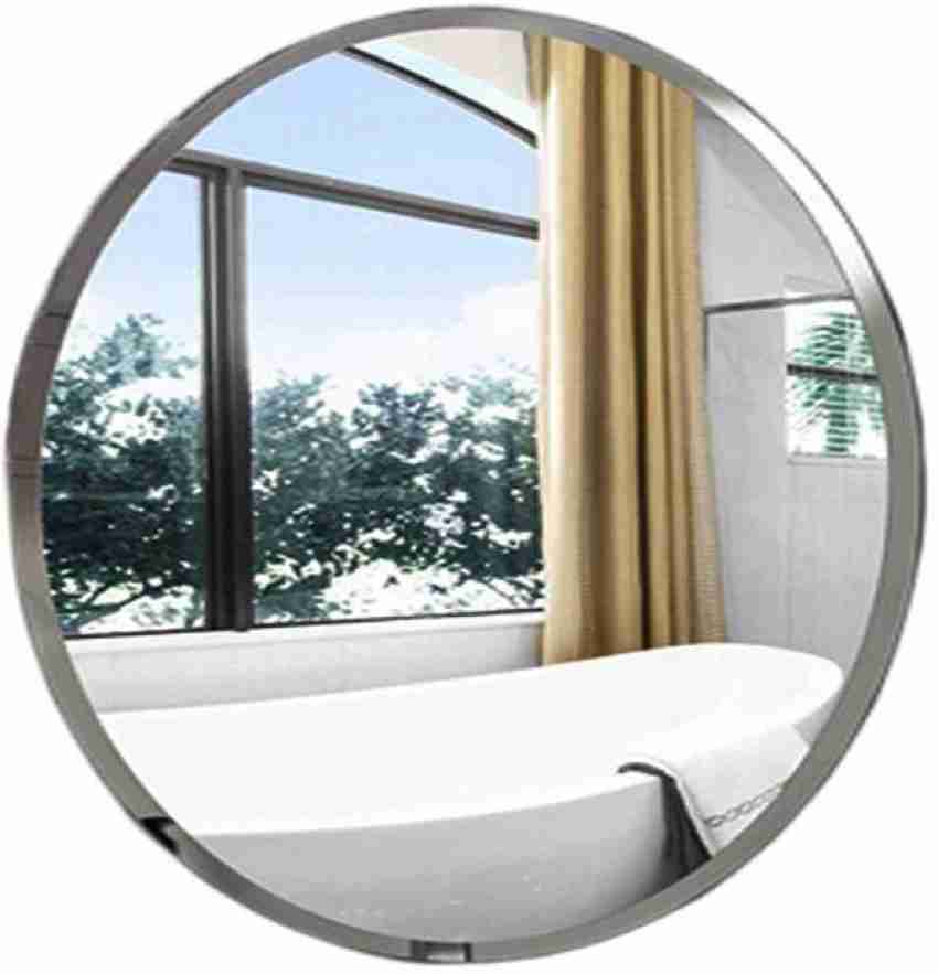EyeonBay Frameless Round Shape Mirror for Wall, Bathroom (White, 16 X 16  Inches) Decorative Mirror Price in India Buy EyeonBay Frameless Round  Shape Mirror for Wall, Bathroom (White, 16 X 16