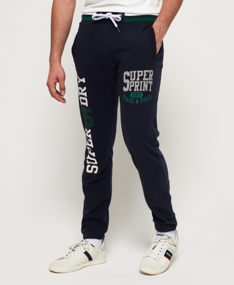 Mens - SD Tricot Blocked Track Pants in Navy | Superdry