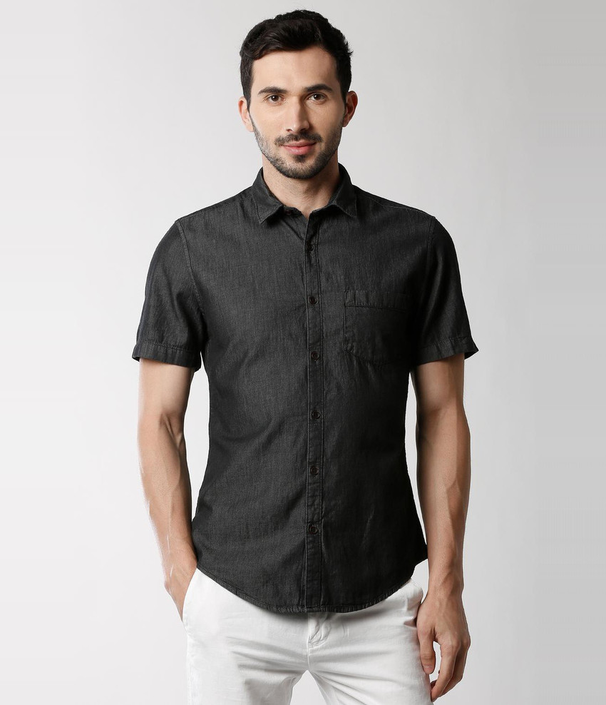 peter england black shirt price