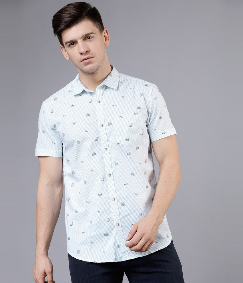 HIGHLANDER Men Printed, Striped Casual 