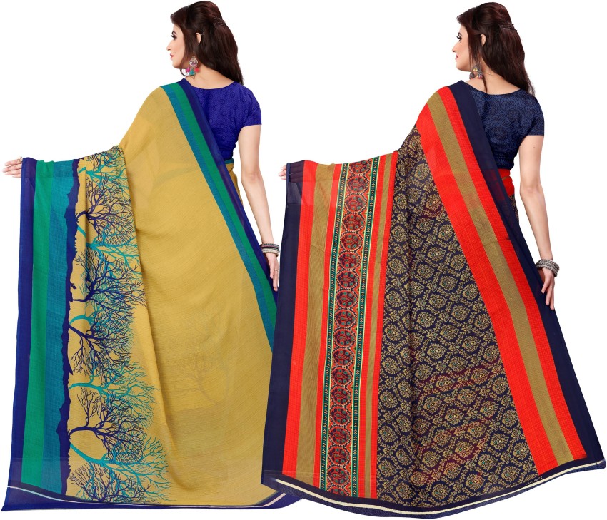 Buy Red Sarees for Women by Blissta Online | Ajio.com