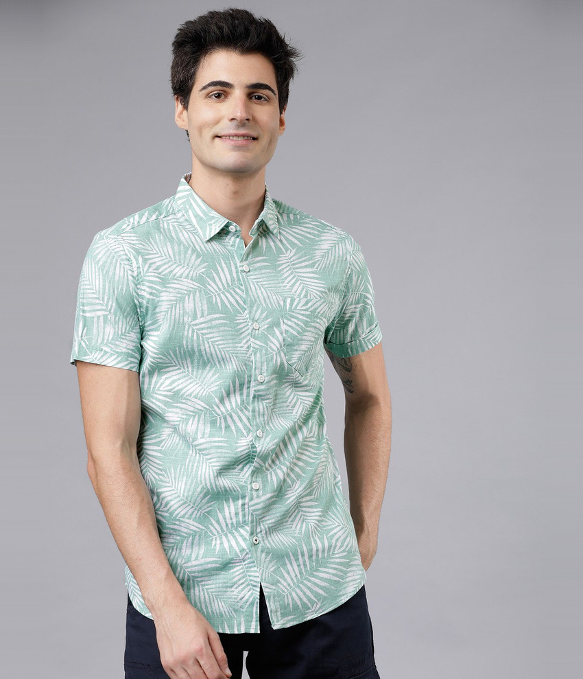 HIGHLANDER Men Printed Casual White 