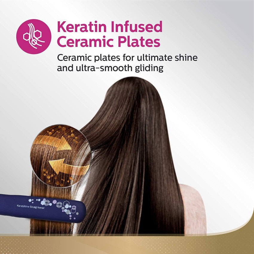 PHILIPS BHS386 BHS 386 KeraShine Protection Hair Straightener - PHILIPS :  