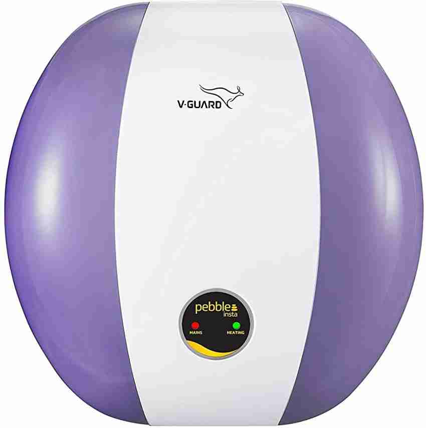 V GUARD WATER HEATER 3LTR PEBBLE INSTA PINK WHITE Nikshan