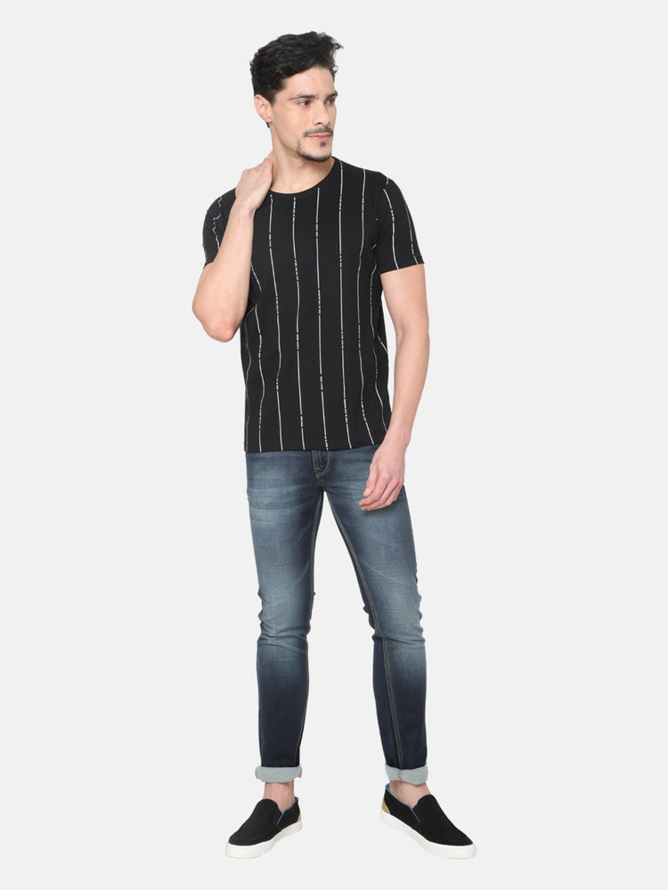 Buy OXEMBERG Slim Men Dark Blue Jeans 