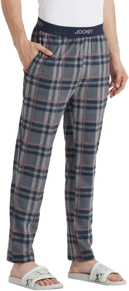 Buy Jockey Mens Cotton Checkered Pyjama Pack of 2 90090105ASSTD  Assorted Checks MGreyM at Amazonin