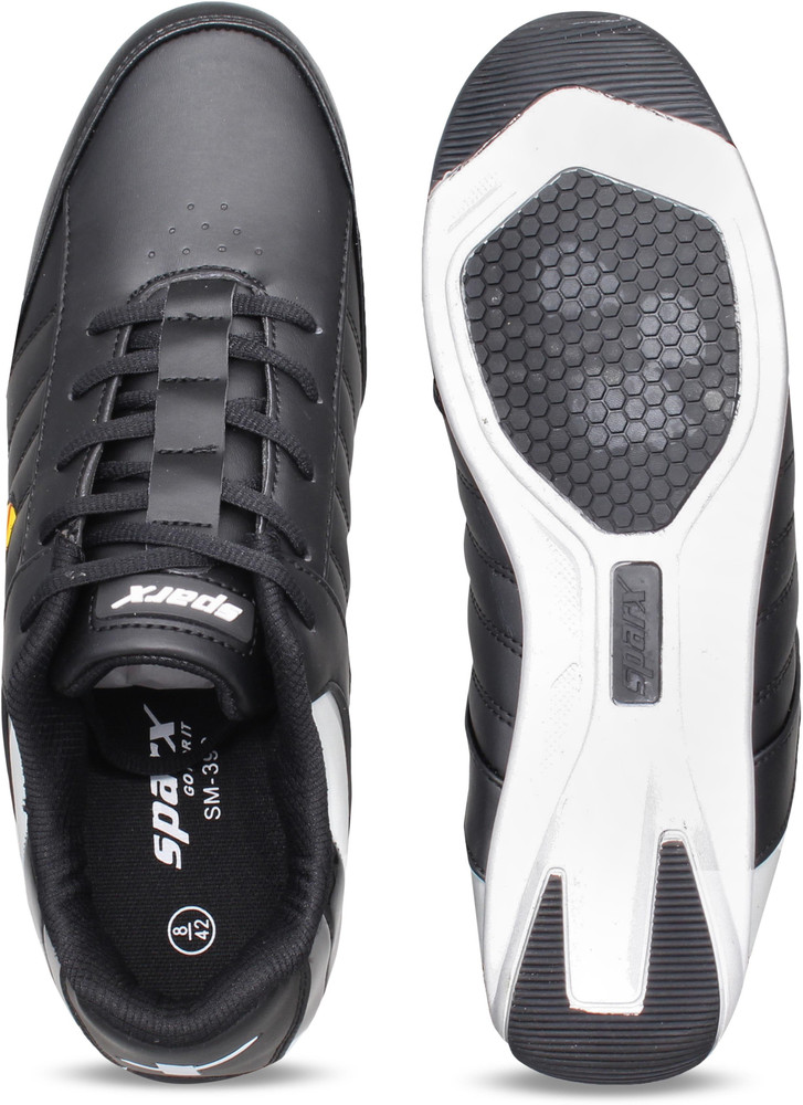 Sparx Men SM-393 Black White Motorsport 